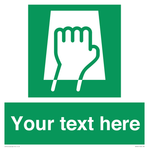 Custom Push Pad Sign